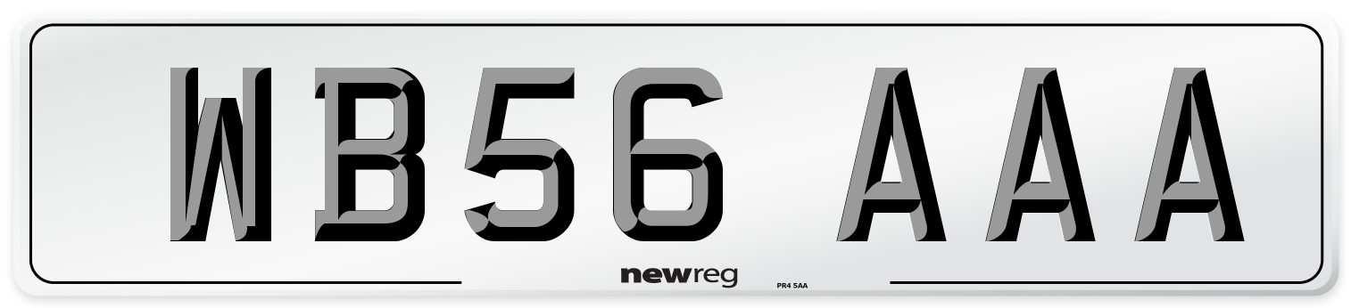WB56 AAA Number Plate from New Reg